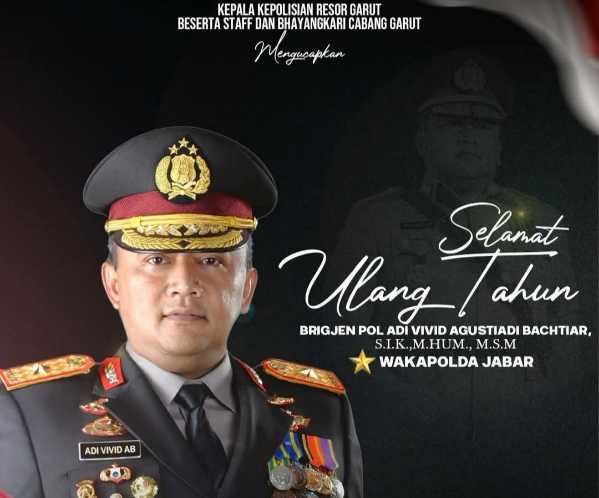 Kapolres Garut Ucapkan Selamat Ulang Tahun untuk Wakapolda Jabar